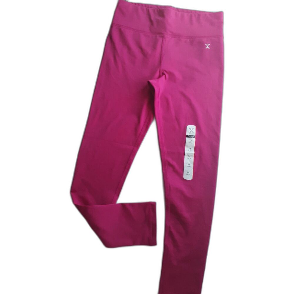 XERSION Quick Dry Brilliant Fuchsia Fleece Lined Stretch Ankle Legging M10/12NWT